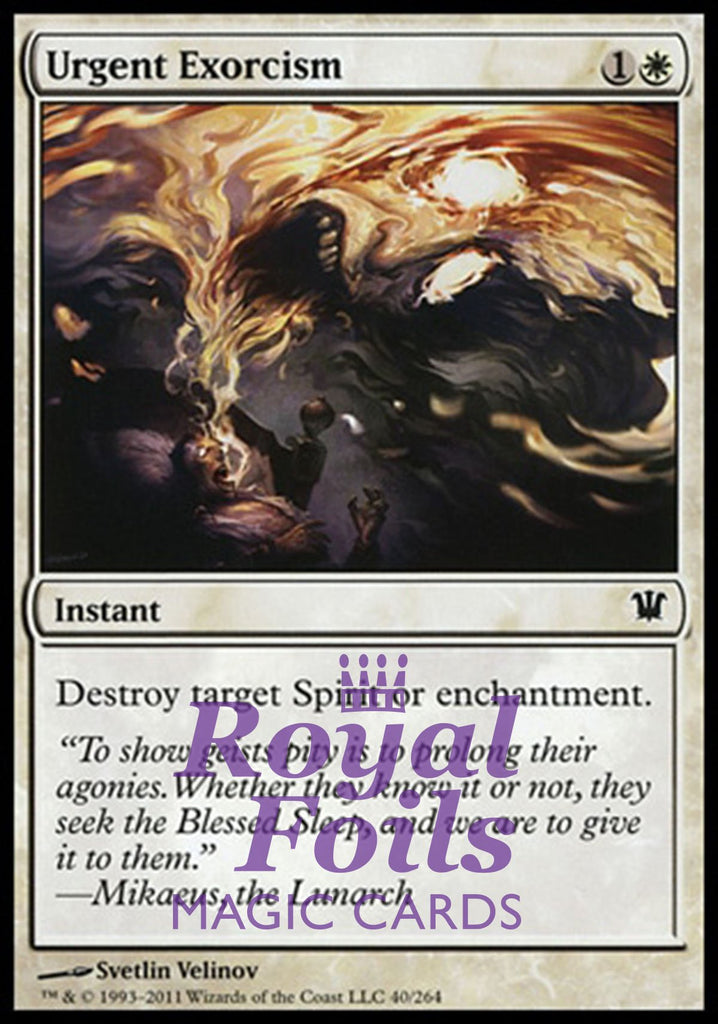 Urgent Exorcism 4x FOIL ISD MTG Innistrad Common MINT white Urgent Exorcism 4x FOIL ISD MTG Innistrad Common MINT white