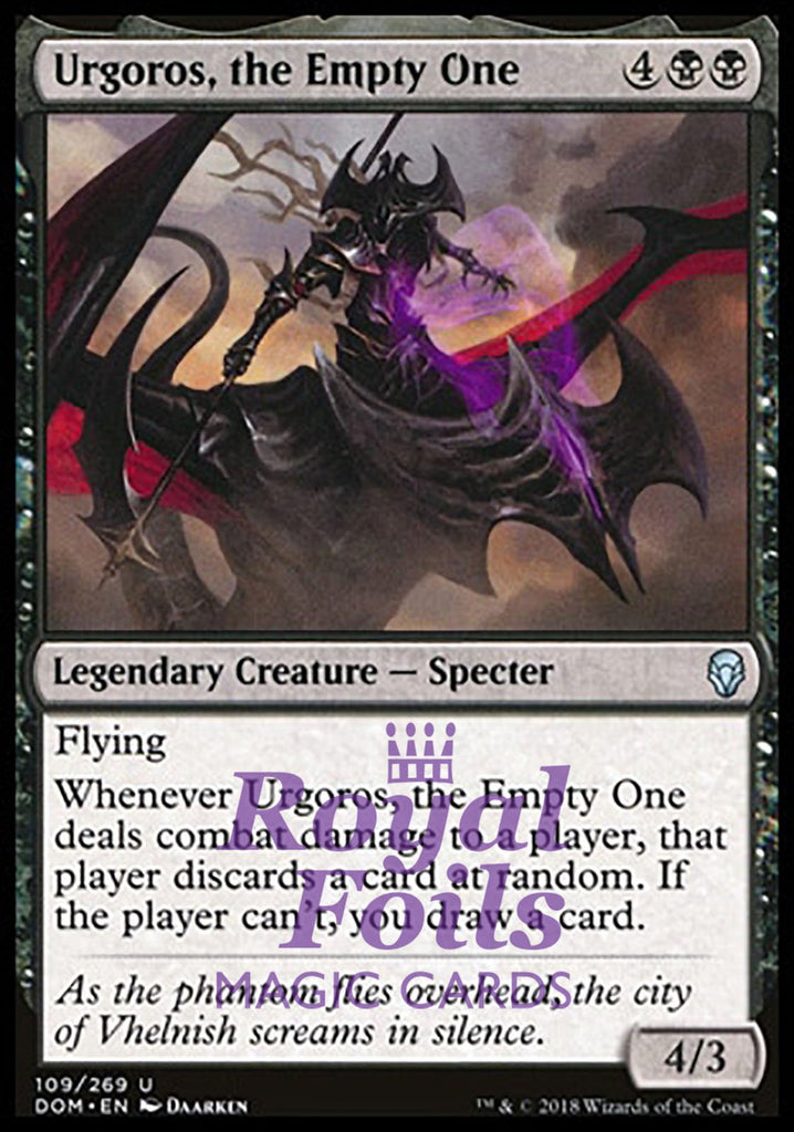 Urgoros, the Empty One 2x FOIL DOM MTG Dominaria Uncommon MINT black Urgoros, the Empty One 2x FOIL DOM MTG Dominaria Uncommon MINT black