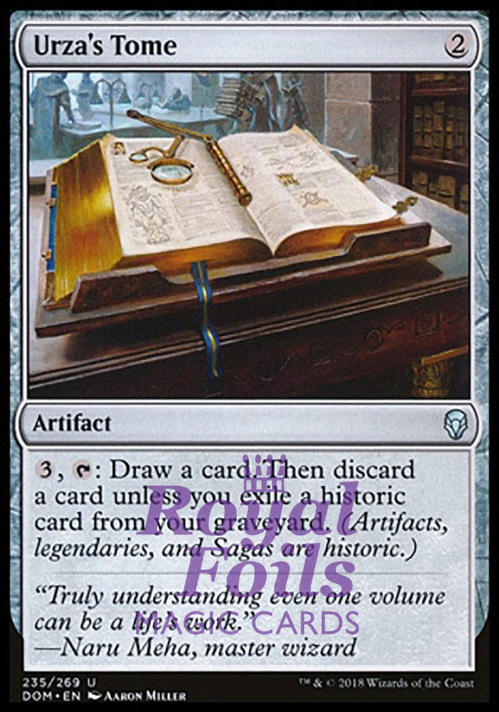 Urza's Tome 2x FOIL DOM MTG Dominaria Uncommon MINT artifact Urza's Tome 2x FOIL DOM MTG Dominaria Uncommon MINT artifact