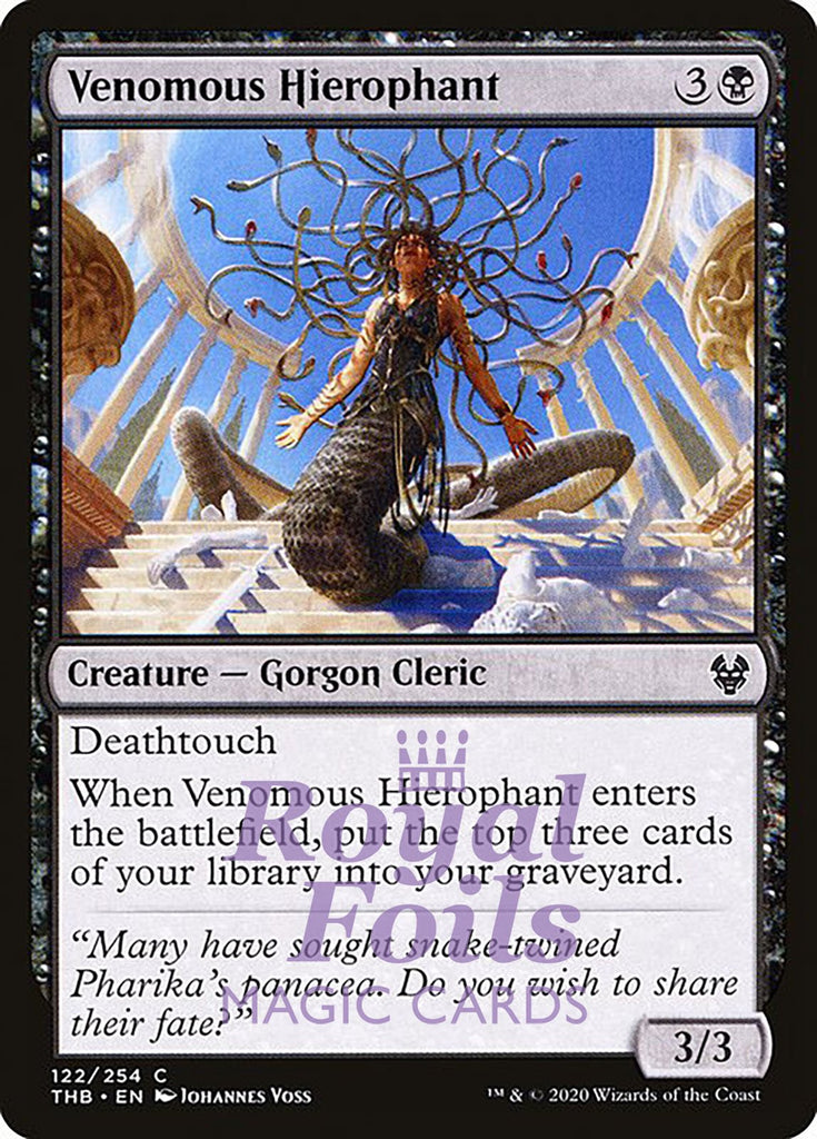 Venomous Hierophant 4x FOIL THB MTG Theros Beyond Death Common MINT black Venomous Hierophant 4x FOIL THB MTG Theros Beyond Death Common MINT black