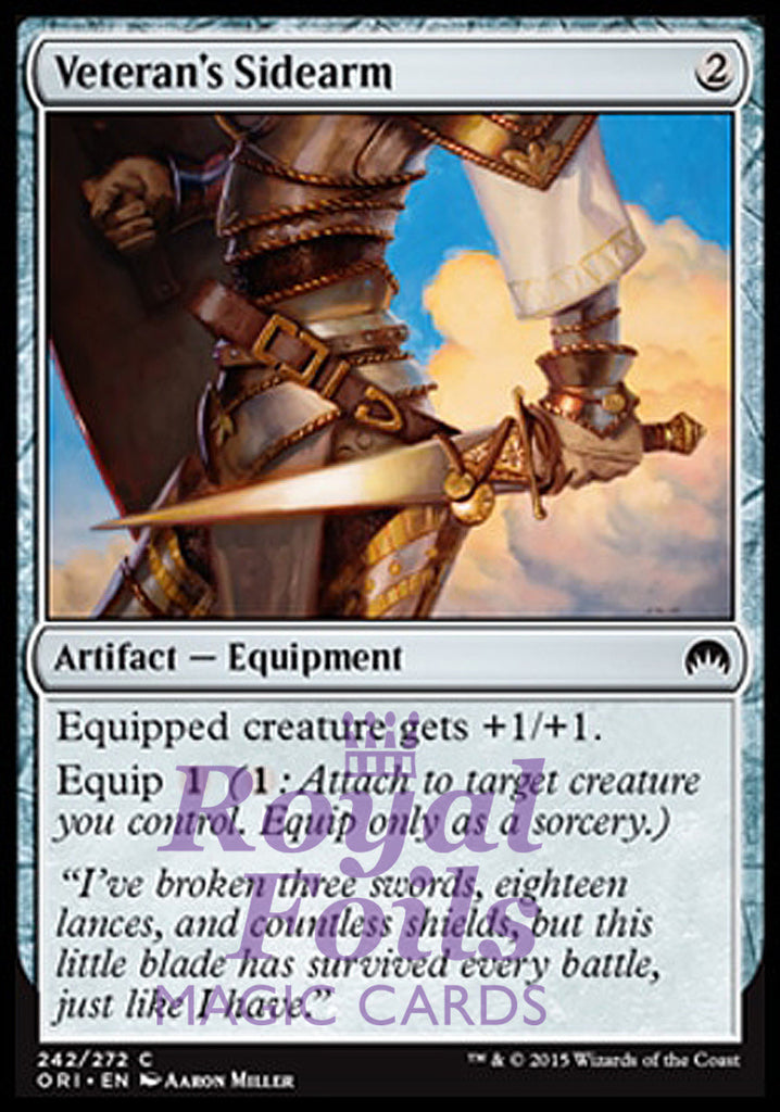 Veteran's Sidearm 4x FOIL ORI MTG Magic Origins Common MINT artifact Veteran's Sidearm 4x FOIL ORI MTG Magic Origins Common MINT artifact