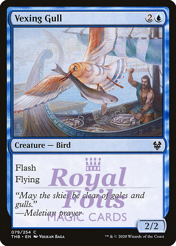 Vexing Gull 4x FOIL THB MTG Theros Beyond Death Common MINT blue Vexing Gull 4x FOIL THB MTG Theros Beyond Death Common MINT blue