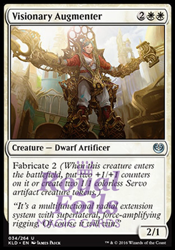 Visionary Augmenter 4x FOIL KLD MTG Kaladesh Uncommon 3 MT 1 VF white Visionary Augmenter 4x FOIL KLD MTG Kaladesh Uncommon 3 MT 1 VF white