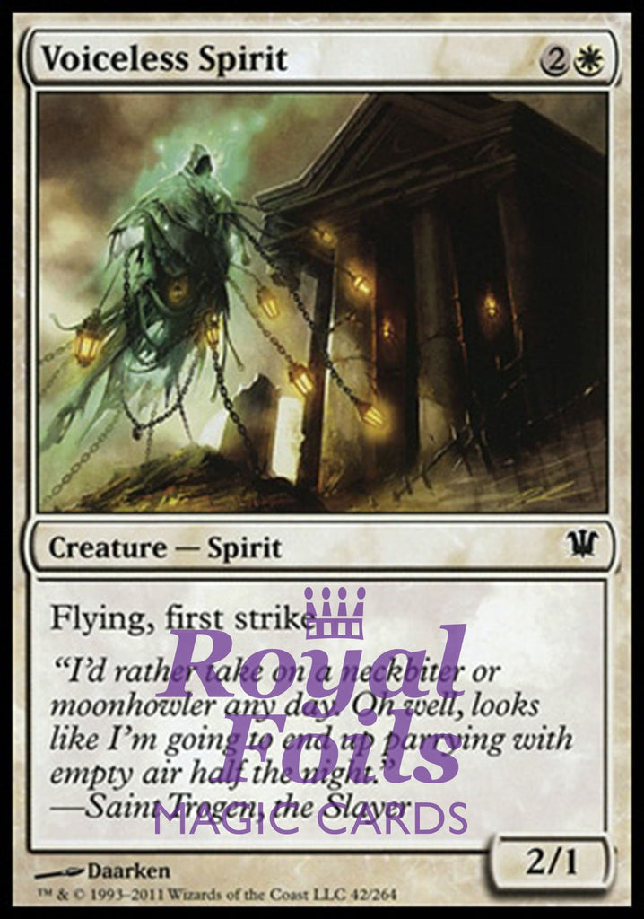 Voiceless Spirit 4x FOIL ISD MTG Innistrad Common MINT white Voiceless Spirit 4x FOIL ISD MTG Innistrad Common MINT white