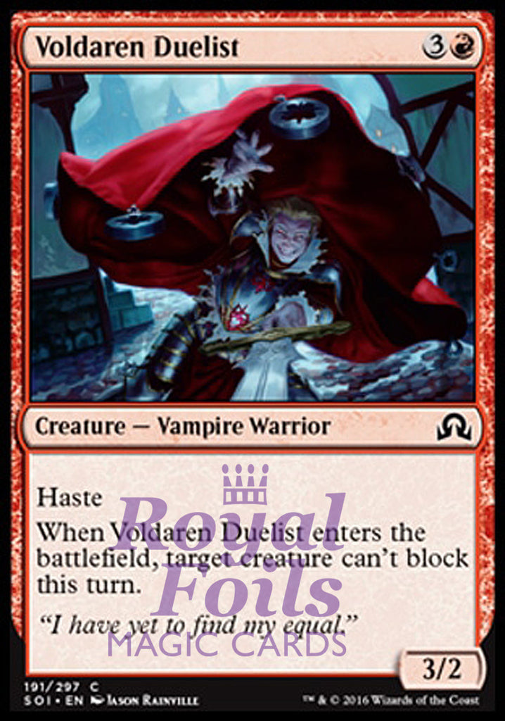 Voldaren Duelist 4x FOIL SOI MTG Shadows Over Innistrad Common MINT red Voldaren Duelist 4x FOIL SOI MTG Shadows Over Innistrad Common MINT red
