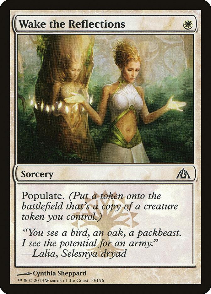 Wake the Reflections 4x FOIL DGM MTG Dragon's Maze Common MINT white Wake the Reflections 4x FOIL DGM MTG Dragon's Maze Common MINT white