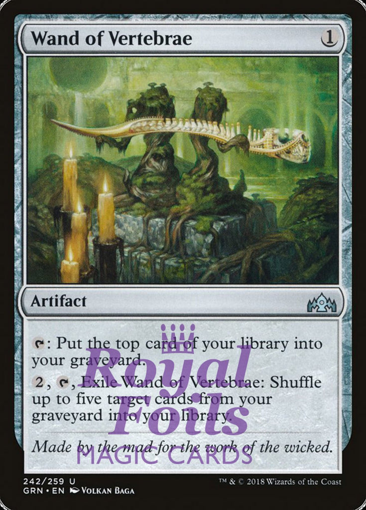 Wand of Vertebrae 2x FOIL GRN MTG Guilds of Ravnica Uncommon MINT artifact Wand of Vertebrae 2x FOIL GRN MTG Guilds of Ravnica Uncommon MINT artifact