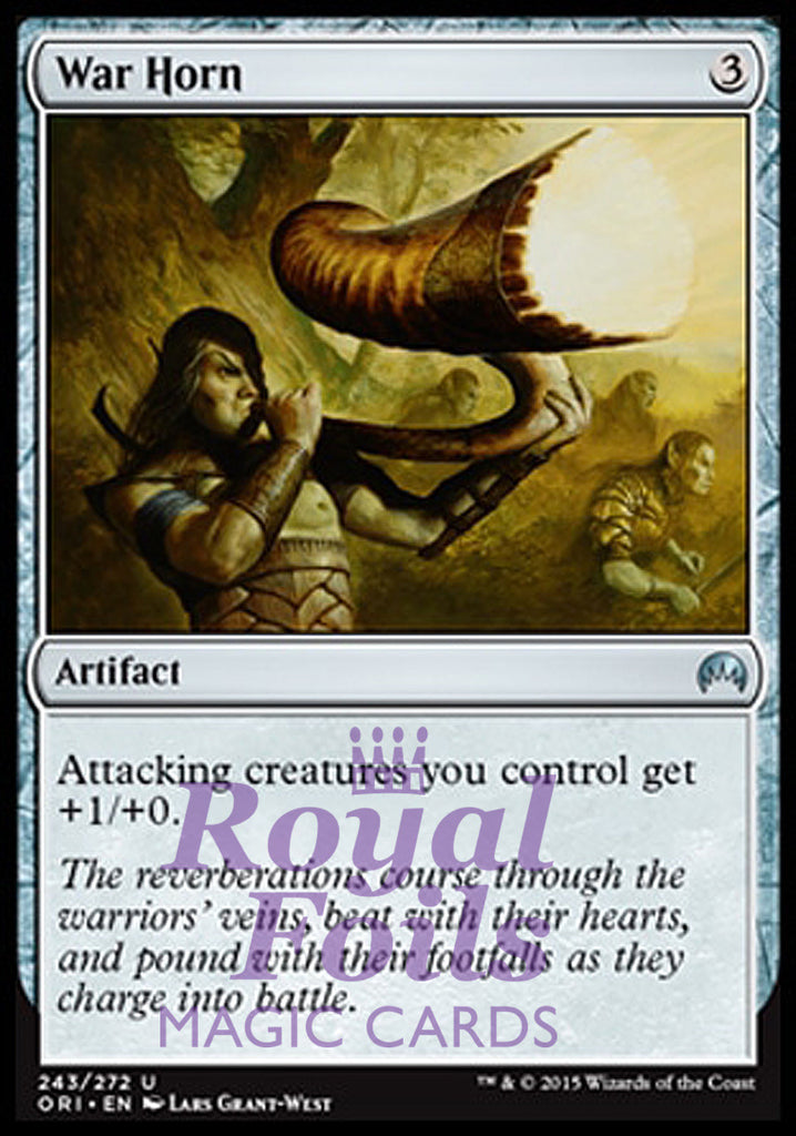 War Horn 2x FOIL ORI MTG Magic Origins Uncommon MINT artifact War Horn 2x FOIL ORI MTG Magic Origins Uncommon MINT artifact