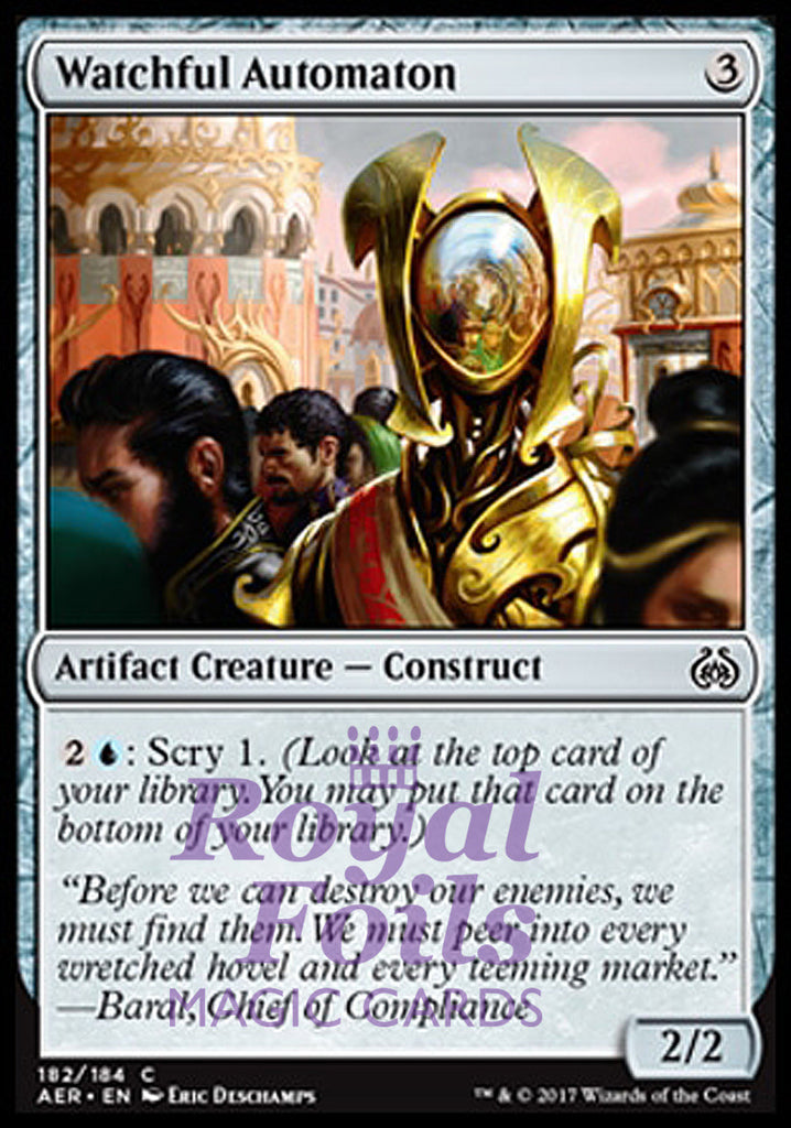 Watchful Automaton 4x FOIL AER MTG Aether Revolt Common MINT artifact Watchful Automaton 4x FOIL AER MTG Aether Revolt Common MINT artifact