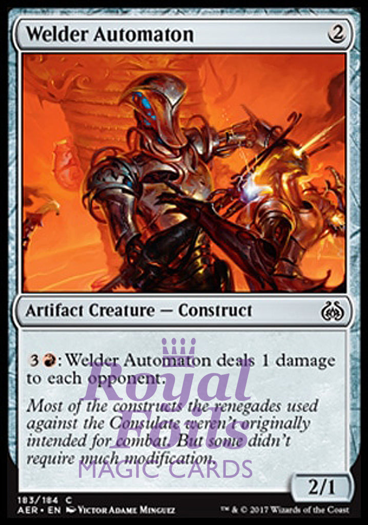 Welder Automaton 4x FOIL AER MTG Aether Revolt Common MINT artifact Welder Automaton 4x FOIL AER MTG Aether Revolt Common MINT artifact