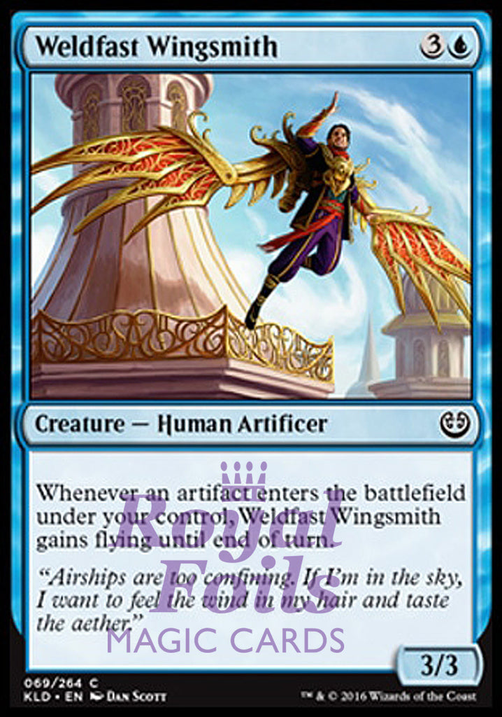 Weldfast Wingsmith 4x FOIL KLD MTG Kaladesh Common MINT blue Weldfast Wingsmith 4x FOIL KLD MTG Kaladesh Common MINT blue