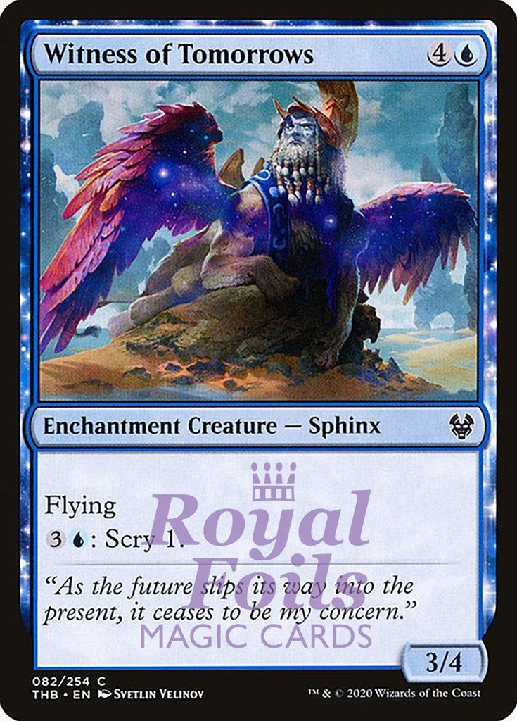 Witness of Tomorrows 4x FOIL THB MTG Theros Beyond Death Common MINT blue Witness of Tomorrows 4x FOIL THB MTG Theros Beyond Death Common MINT blue