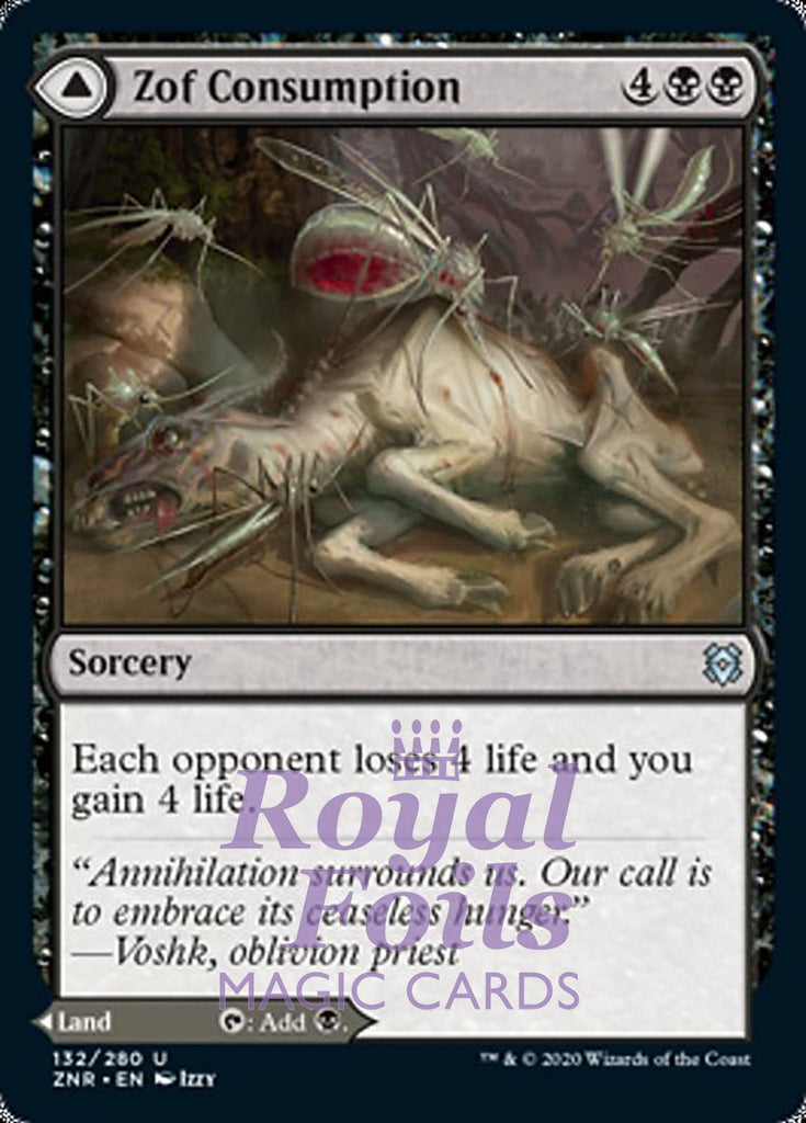 **4x FOIL Zof Consumption // Bloodbog** ZNR MTG Zendikar Rising Uncommon MINT **4x FOIL Zof Consumption // Bloodbog** ZNR MTG Zendikar Rising Uncommon MINT