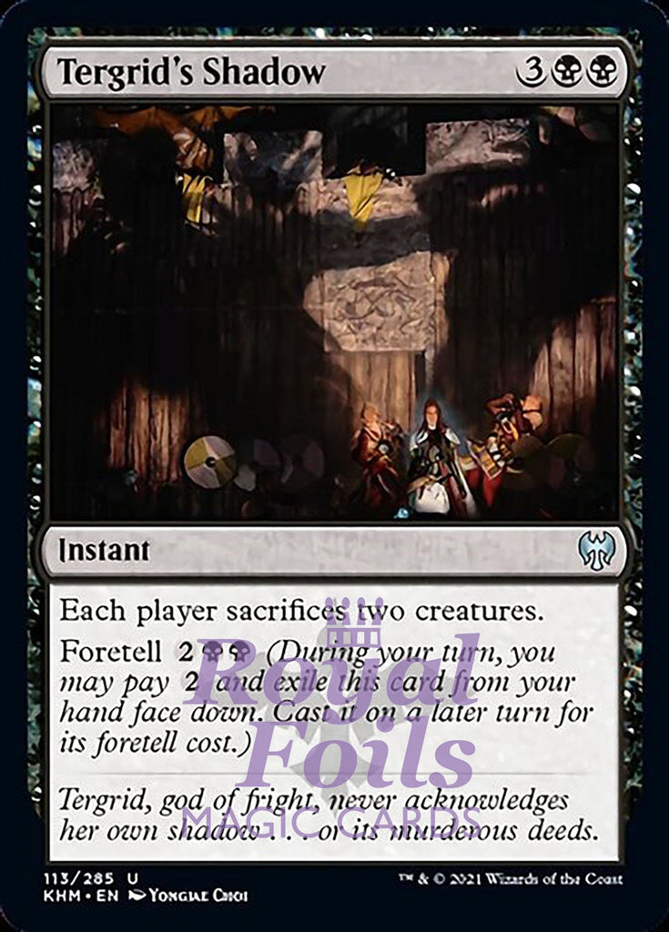 Tergrid's Shadow 4x FOIL KHM MTG Kaldheim Uncommon MINT black Tergrid's Shadow 4x FOIL KHM MTG Kaldheim Uncommon MINT black