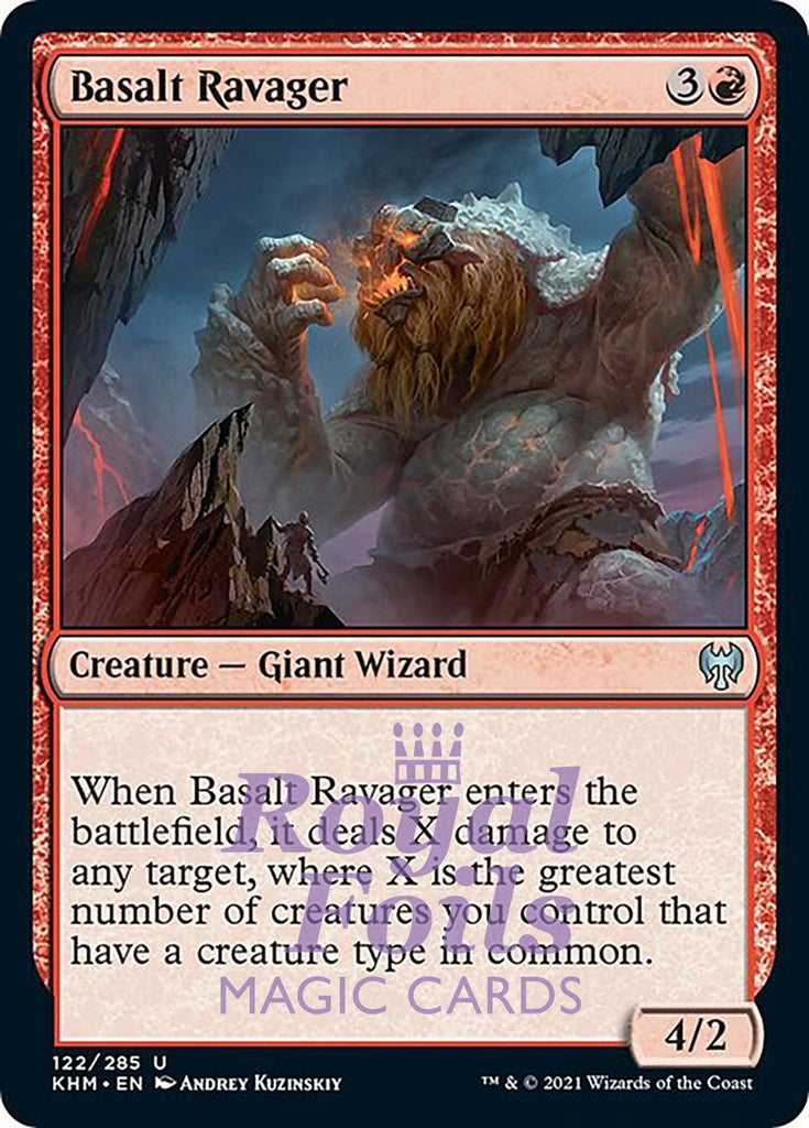 **2x FOIL Basalt Ravager** KHM MTG Kaldheim Uncommon MINT red **2x FOIL Basalt Ravager** KHM MTG Kaldheim Uncommon MINT red