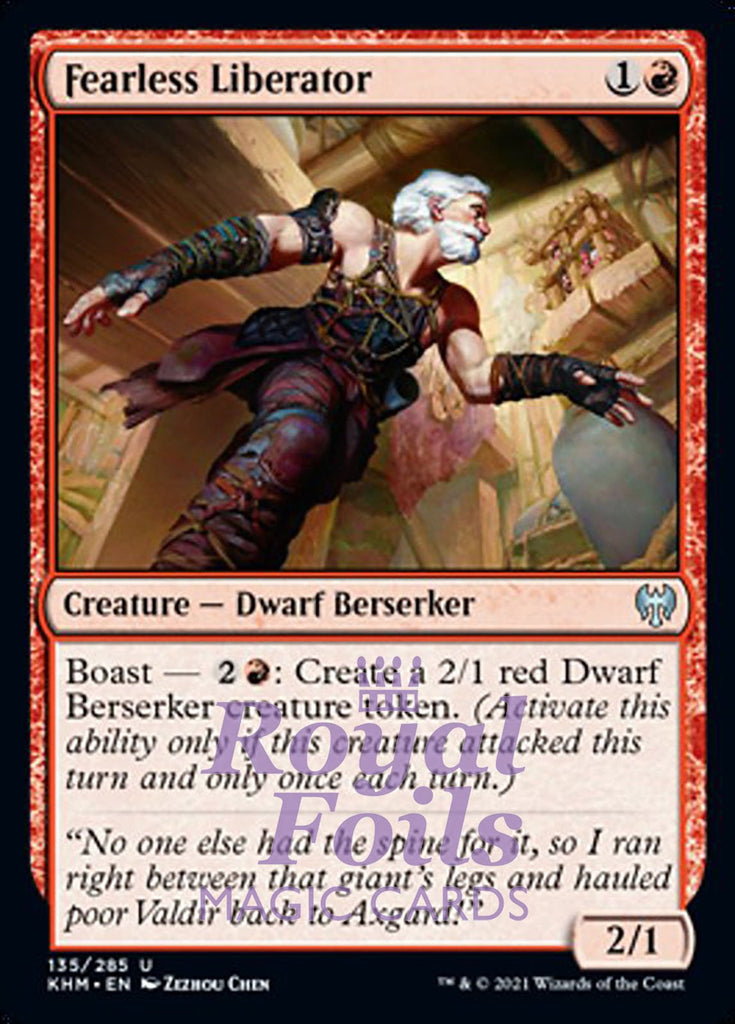 **4x FOIL Fearless Liberator** KHM MTG Kaldheim Uncommon MINT red **4x FOIL Fearless Liberator** KHM MTG Kaldheim Uncommon MINT red