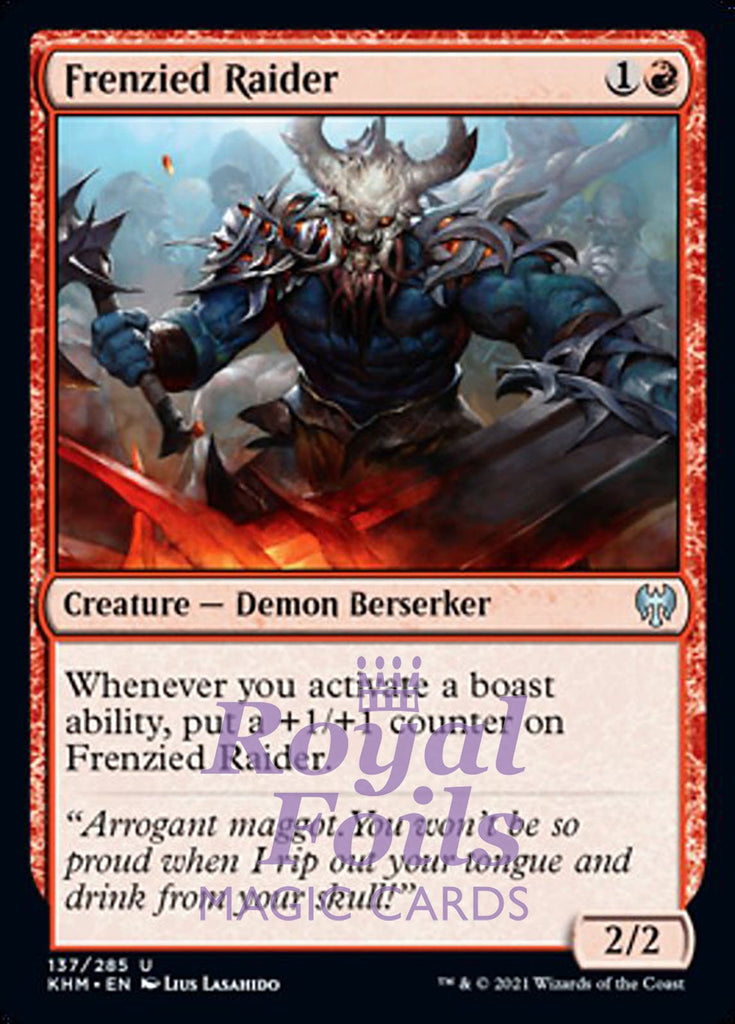 **4x FOIL Frenzied Raider** KHM MTG Kaldheim Uncommon MINT red **4x FOIL Frenzied Raider** KHM MTG Kaldheim Uncommon MINT red