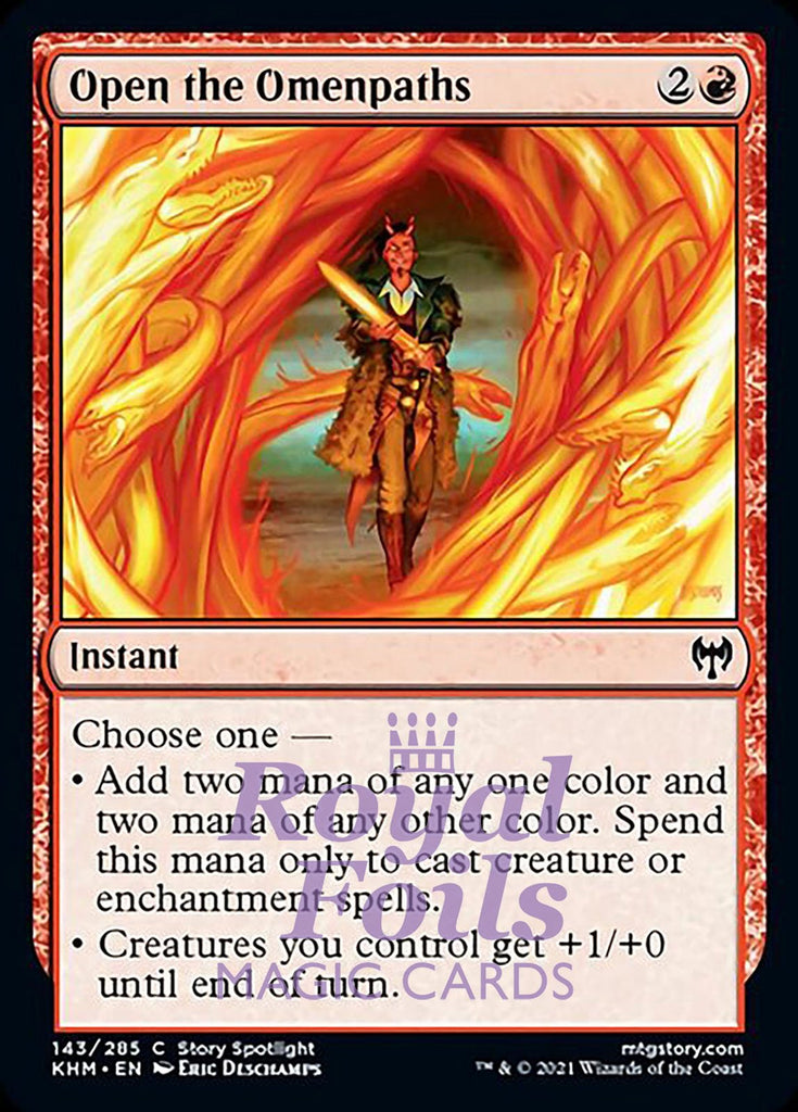 **4x FOIL Open the Omenpaths** KHM MTG Kaldheim Common MINT red **4x FOIL Open the Omenpaths** KHM MTG Kaldheim Common MINT red