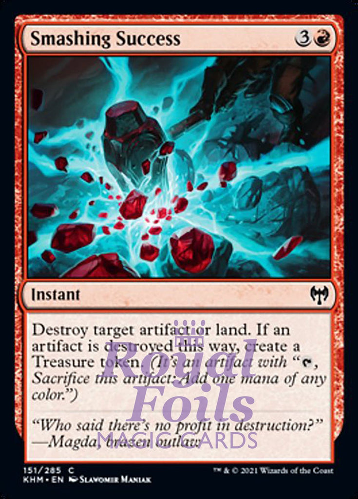 **4x FOIL Smashing Success** KHM MTG Kaldheim Common MINT red **4x FOIL Smashing Success** KHM MTG Kaldheim Common MINT red