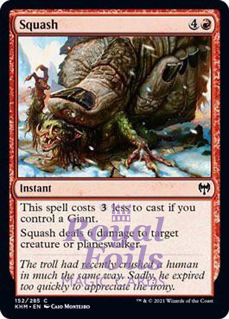 **4x FOIL Squash** KHM MTG Kaldheim Common MINT red **4x FOIL Squash** KHM MTG Kaldheim Common MINT red