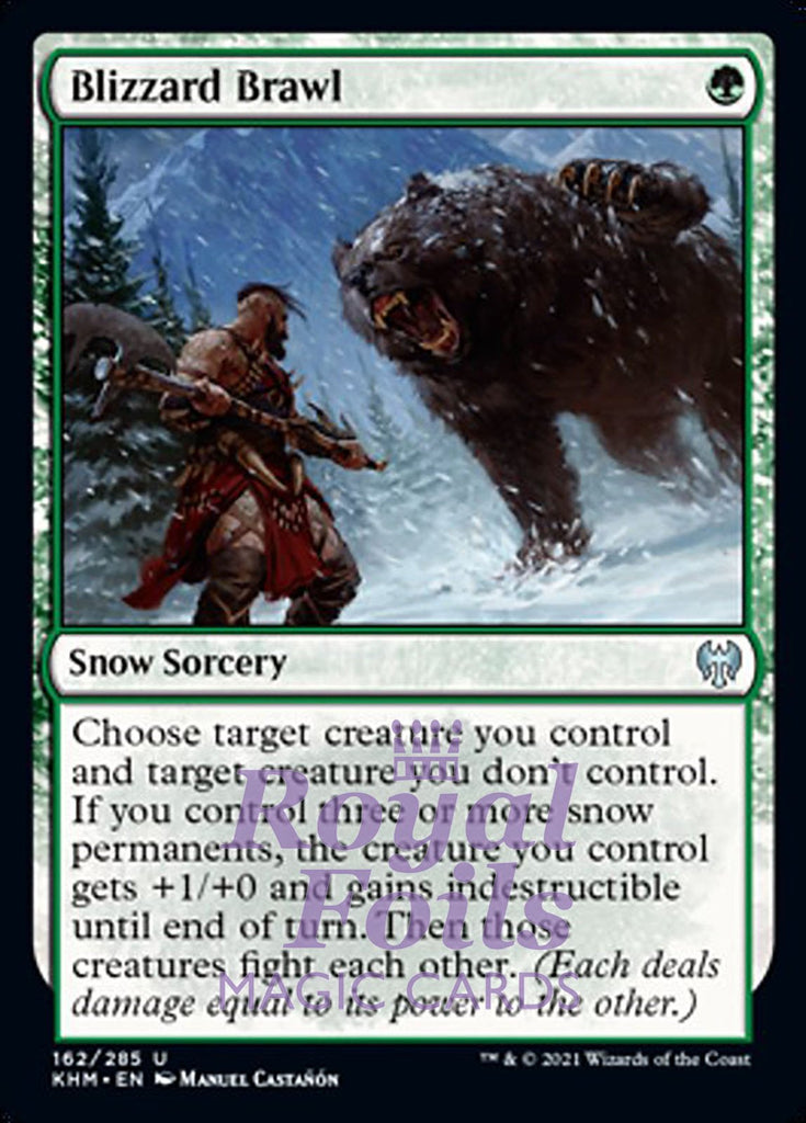 **2x FOIL Blizzard Brawl** KHM MTG Kaldheim Uncommon MINT green **2x FOIL Blizzard Brawl** KHM MTG Kaldheim Uncommon MINT green