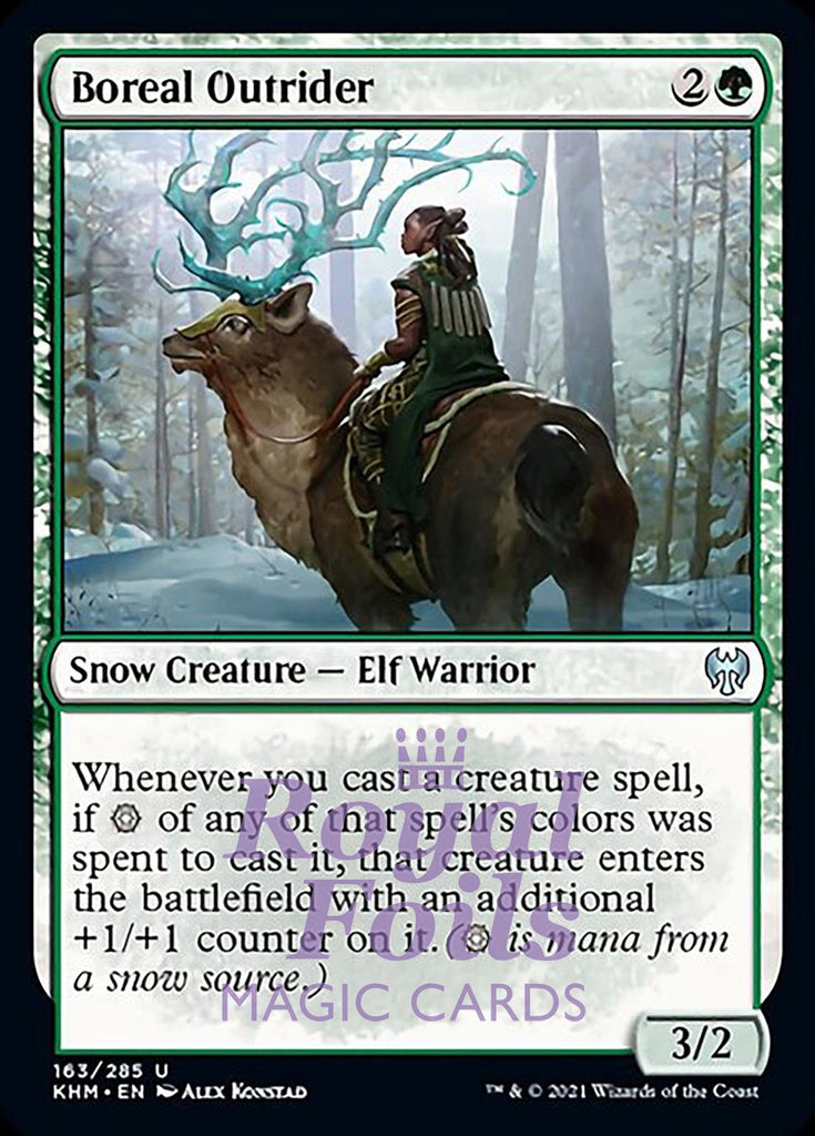 Boreal Outrider 4x FOIL KHM MTG Kaldheim Uncommon MINT green Boreal Outrider 4x FOIL KHM MTG Kaldheim Uncommon MINT green