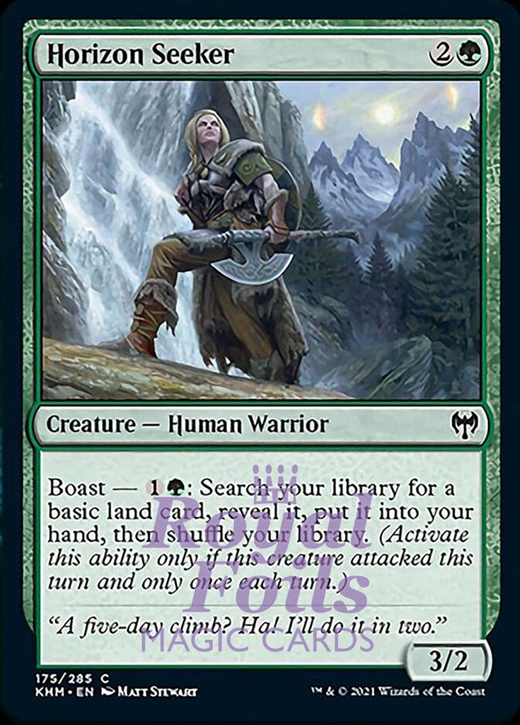 **4x FOIL Horizon Seeker** KHM MTG Kaldheim Common MINT green **4x FOIL Horizon Seeker** KHM MTG Kaldheim Common MINT green