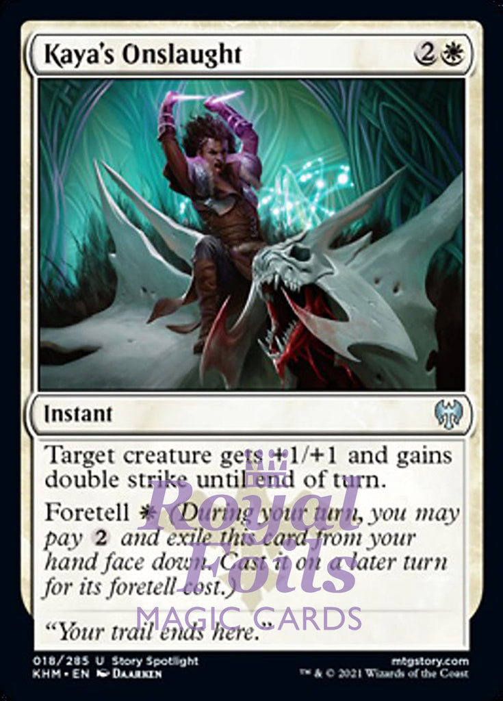 Kaya's Onslaught 4x FOIL KHM MTG Kaldheim Uncommon MINT white Kaya's Onslaught 4x FOIL KHM MTG Kaldheim Uncommon MINT white