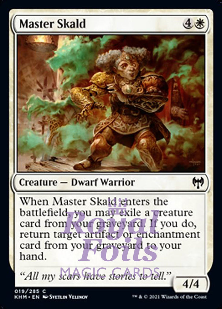**4x FOIL Master Skald** KHM MTG Kaldheim Common MINT white **4x FOIL Master Skald** KHM MTG Kaldheim Common MINT white