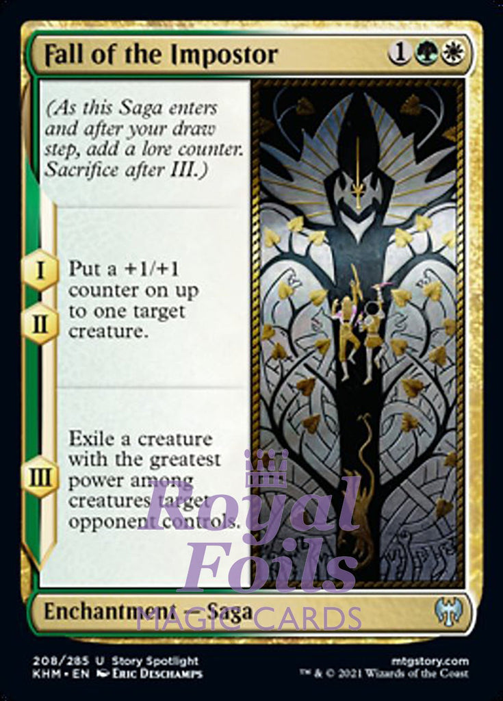 **4x FOIL Fall of the Impostor** KHM MTG Kaldheim Uncommon MINT green white **4x FOIL Fall of the Impostor** KHM MTG Kaldheim Uncommon MINT green white