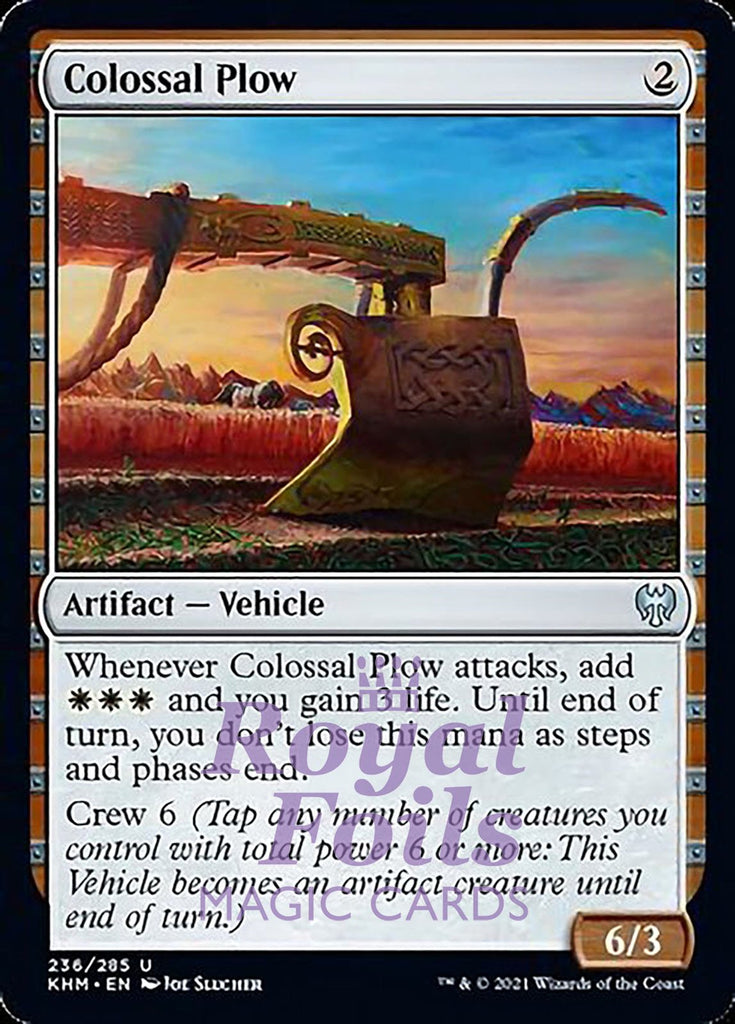 **2x FOIL Colossal Plow** KHM MTG Kaldheim Uncommon MINT artifact **2x FOIL Colossal Plow** KHM MTG Kaldheim Uncommon MINT artifact
