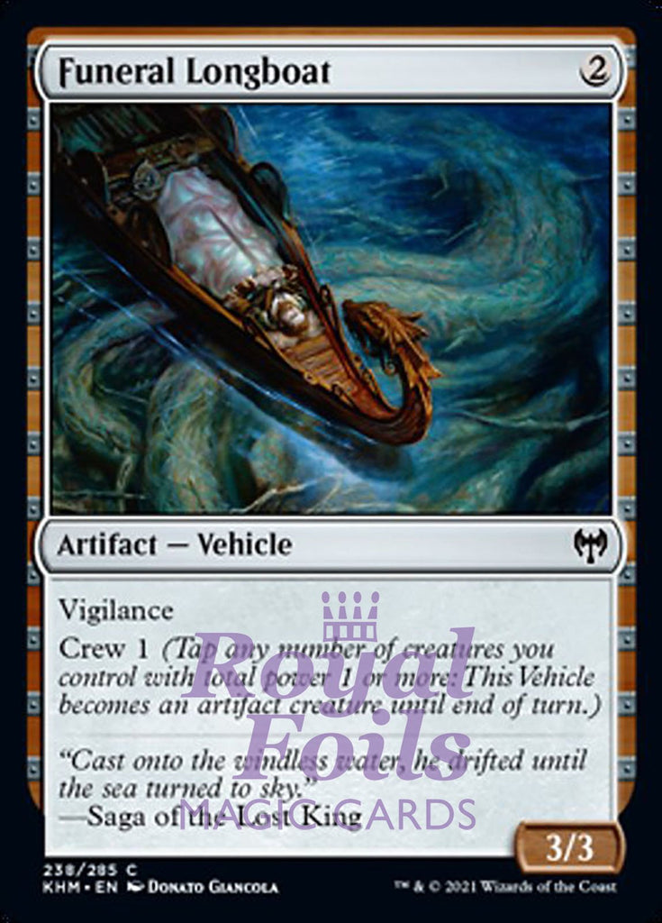 Funeral Longboat 4x FOIL KHM MTG Kaldheim Common MINT artifact Funeral Longboat 4x FOIL KHM MTG Kaldheim Common MINT artifact