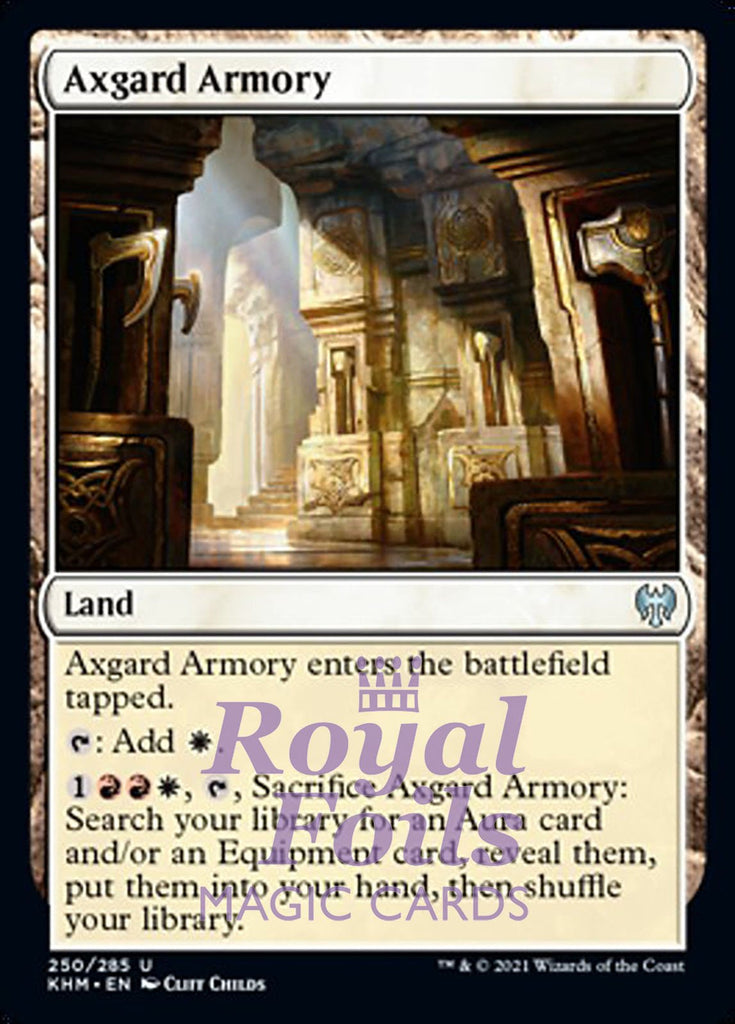 **2x FOIL Axgard Armory** KHM MTG Kaldheim Uncommon MINT red white land **2x FOIL Axgard Armory** KHM MTG Kaldheim Uncommon MINT red white land