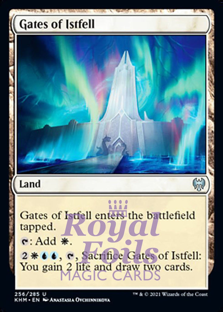 **4x FOIL Gates of Istfell** KHM MTG Kaldheim Uncommon MINT blue white land **4x FOIL Gates of Istfell** KHM MTG Kaldheim Uncommon MINT blue white land