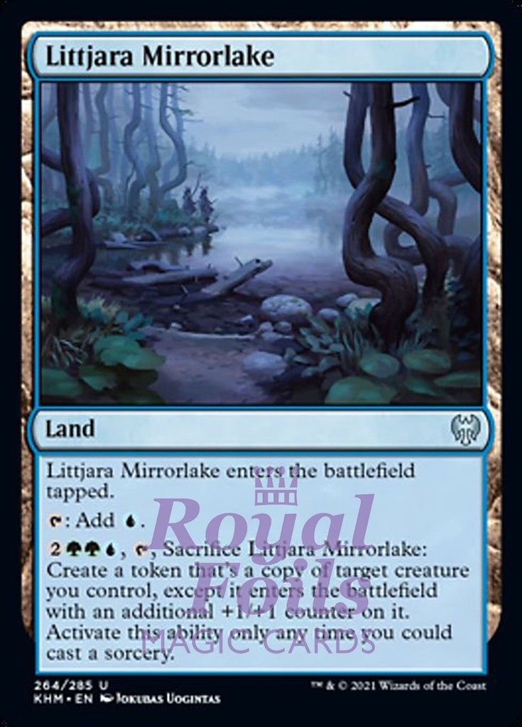 **2x FOIL Littjara Mirrorlake** KHM MTG Kaldheim Uncommon MINT blue land **2x FOIL Littjara Mirrorlake** KHM MTG Kaldheim Uncommon MINT blue land