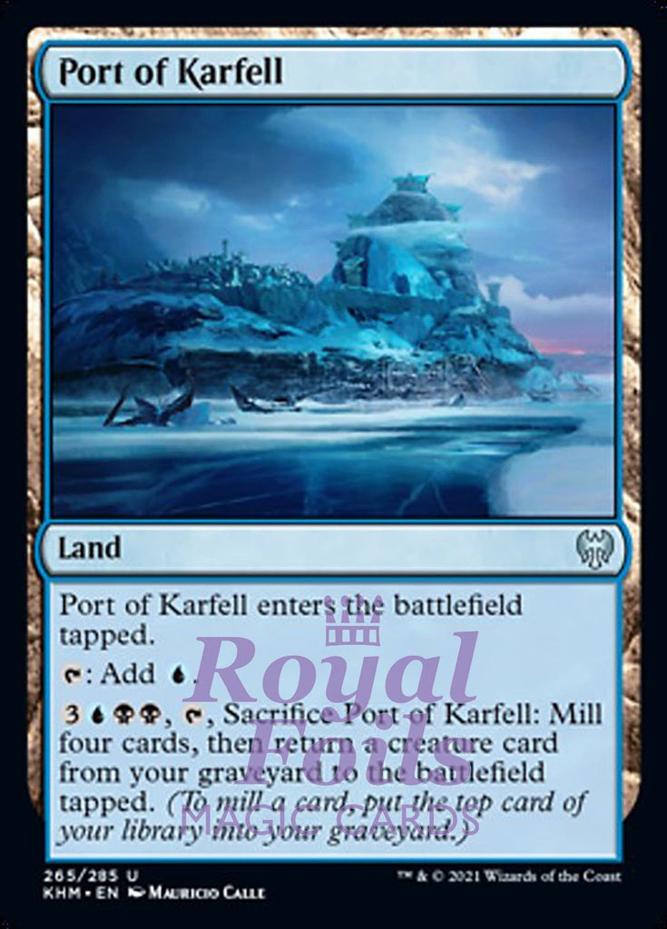 **2x FOIL Port of Karfell** KHM MTG Kaldheim Uncommon MINT blue land **2x FOIL Port of Karfell** KHM MTG Kaldheim Uncommon MINT blue land