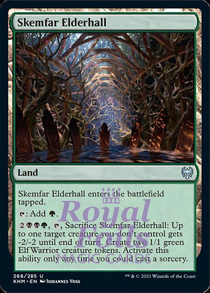 **4x FOIL Skemfar Elderhall** KHM MTG Kaldheim Uncommon MINT green land **4x FOIL Skemfar Elderhall** KHM MTG Kaldheim Uncommon MINT green land