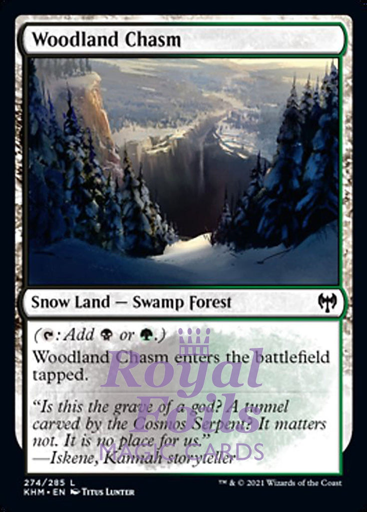 **1x FOIL Woodland Chasm** KHM MTG Kaldheim Common MINT black green **1x FOIL Woodland Chasm** KHM MTG Kaldheim Common MINT black green