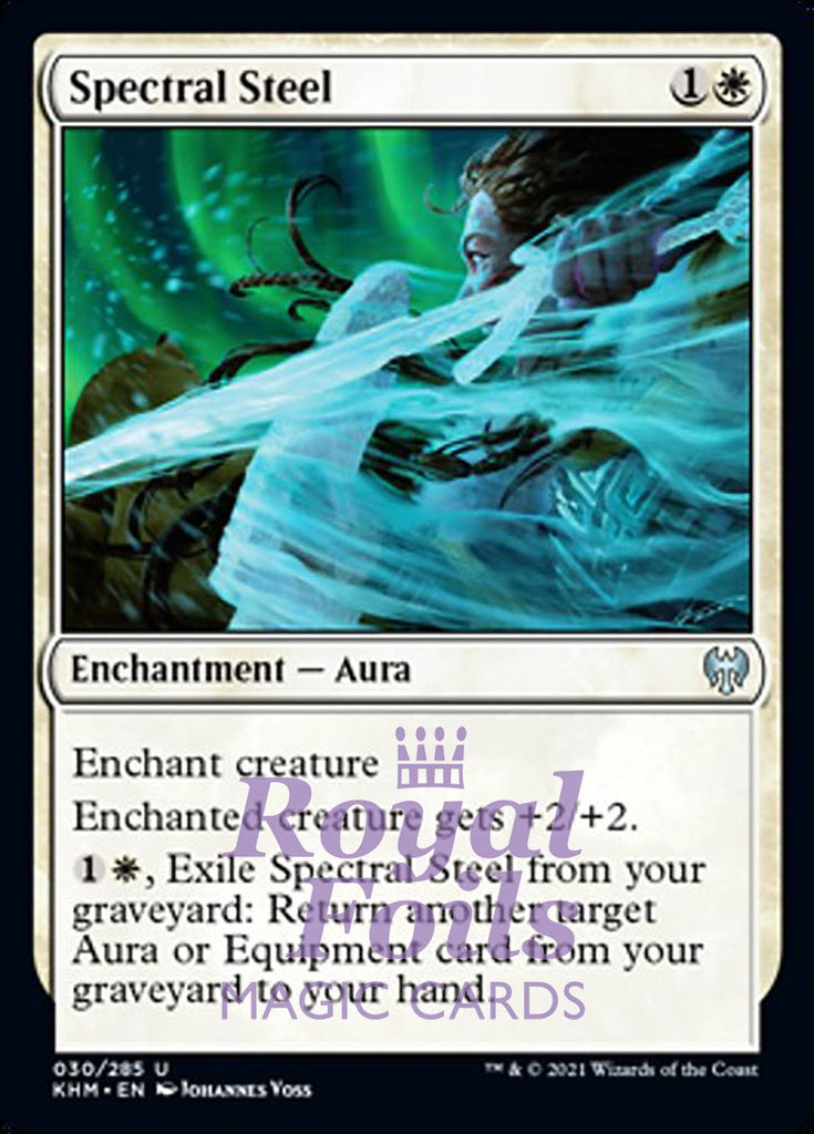 Spectral Steel 4x FOIL KHM MTG Kaldheim Uncommon MINT white Spectral Steel 4x FOIL KHM MTG Kaldheim Uncommon MINT white