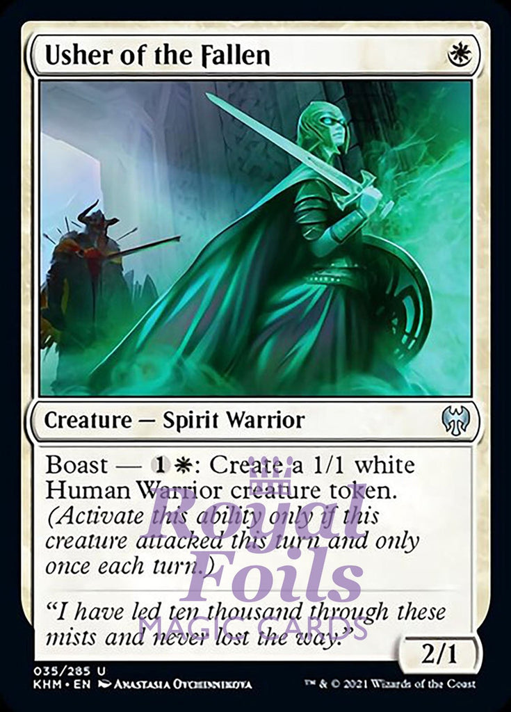 **2x FOIL Usher of the Fallen** KHM MTG Kaldheim Uncommon MINT white **2x FOIL Usher of the Fallen** KHM MTG Kaldheim Uncommon MINT white