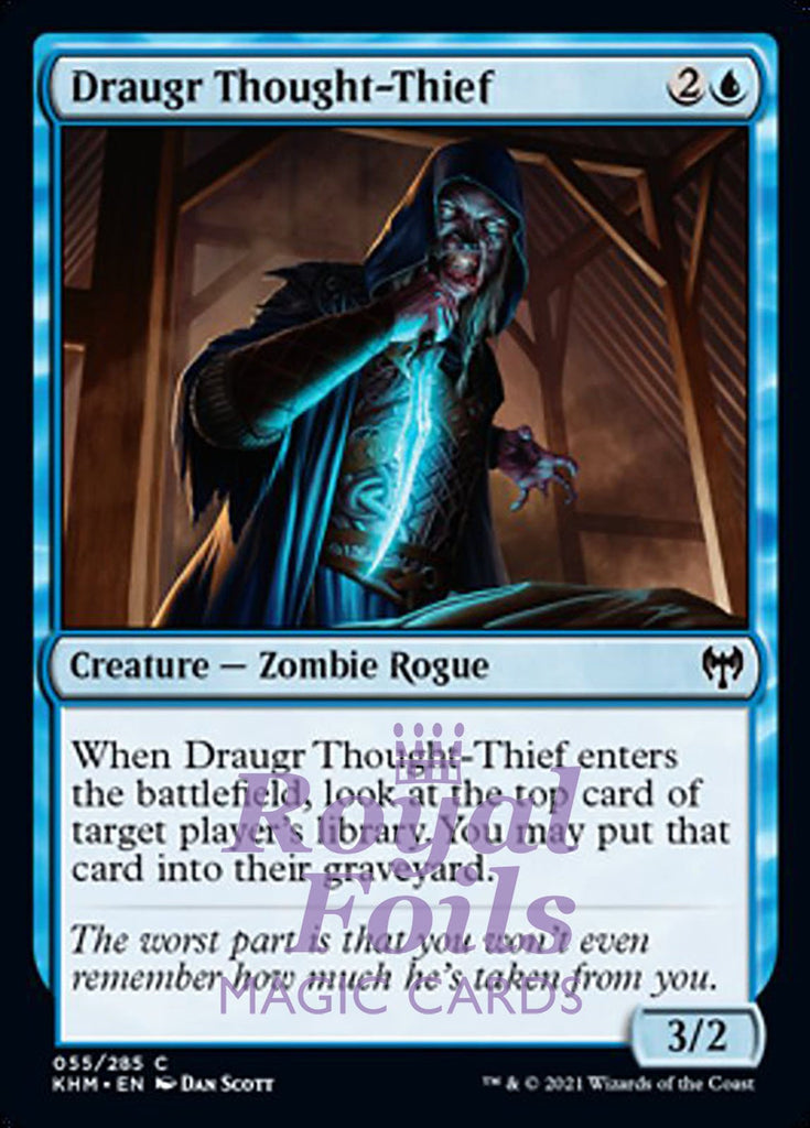 Draugr Thought-Thief 4x FOIL KHM MTG Kaldheim Common MINT blue Draugr Thought-Thief 4x FOIL KHM MTG Kaldheim Common MINT blue