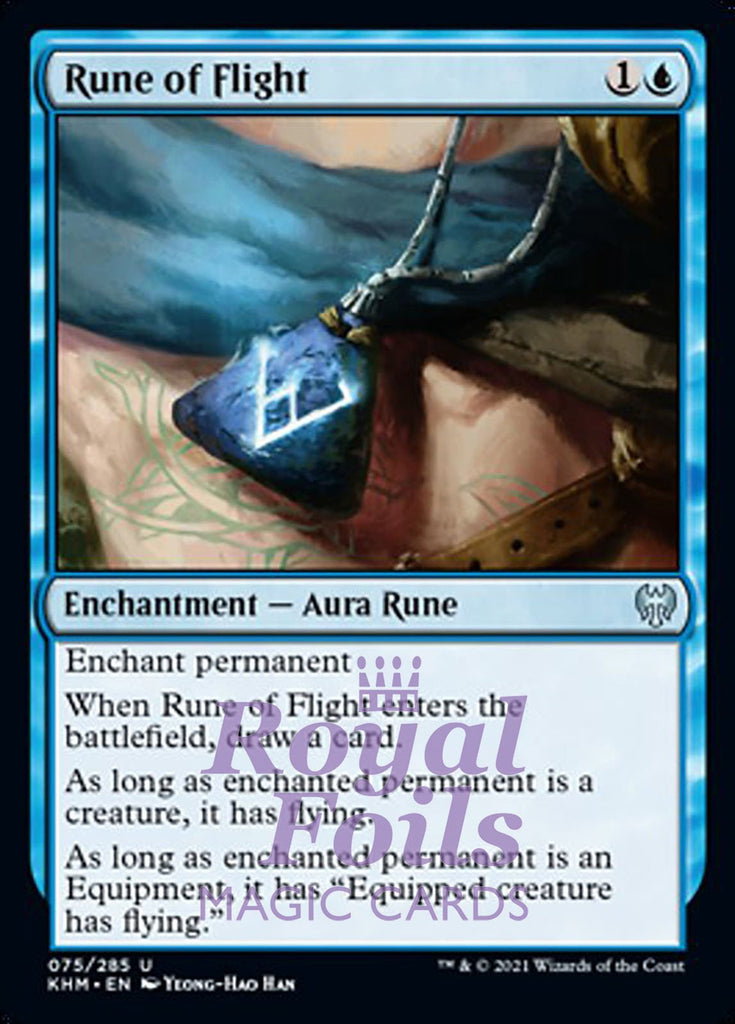 **2x FOIL Rune of Flight** KHM MTG Kaldheim Uncommon MINT blue **2x FOIL Rune of Flight** KHM MTG Kaldheim Uncommon MINT blue