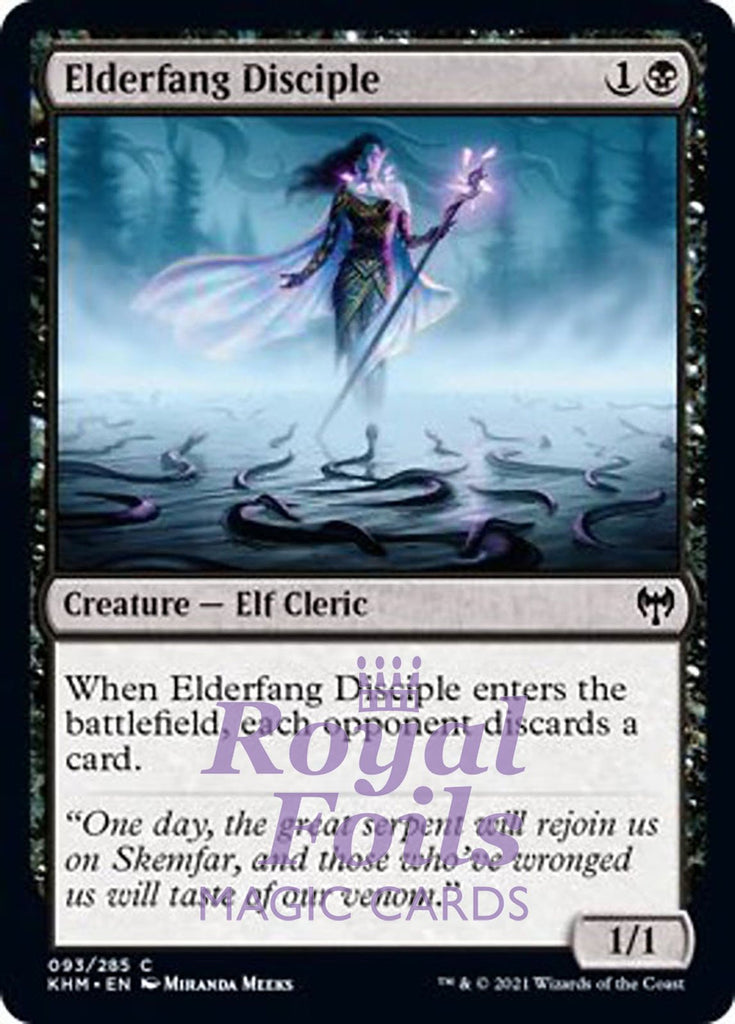 Elderfang Disciple 4x FOIL KHM MTG Kaldheim Common MINT black Elderfang Disciple 4x FOIL KHM MTG Kaldheim Common MINT black