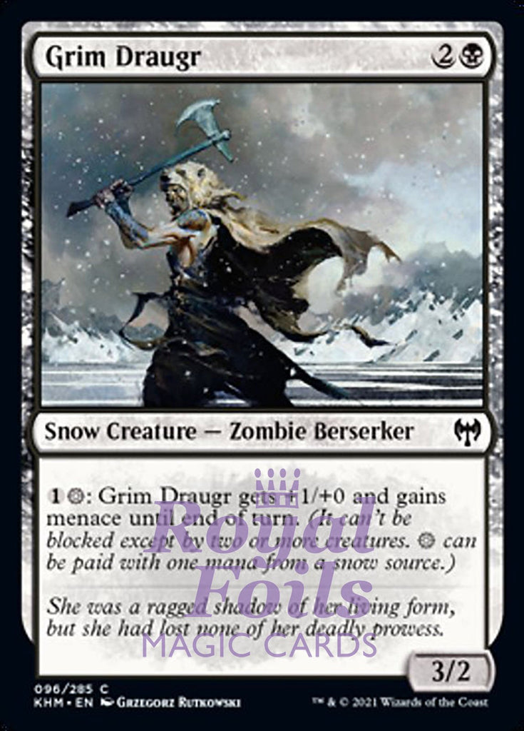 **4x FOIL Grim Draugr** KHM MTG Kaldheim Common MINT black **4x FOIL Grim Draugr** KHM MTG Kaldheim Common MINT black