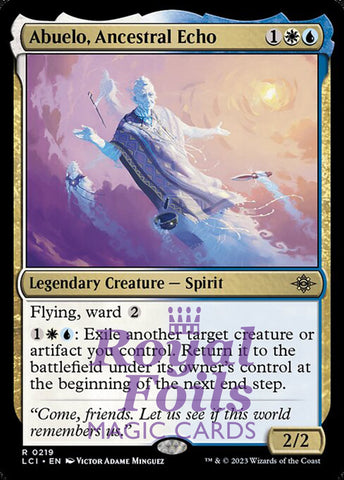 Abuelo, Ancestral Echo 2x FOIL Lost Caverns of Ixilan MTG LCI Rare MINT white blue