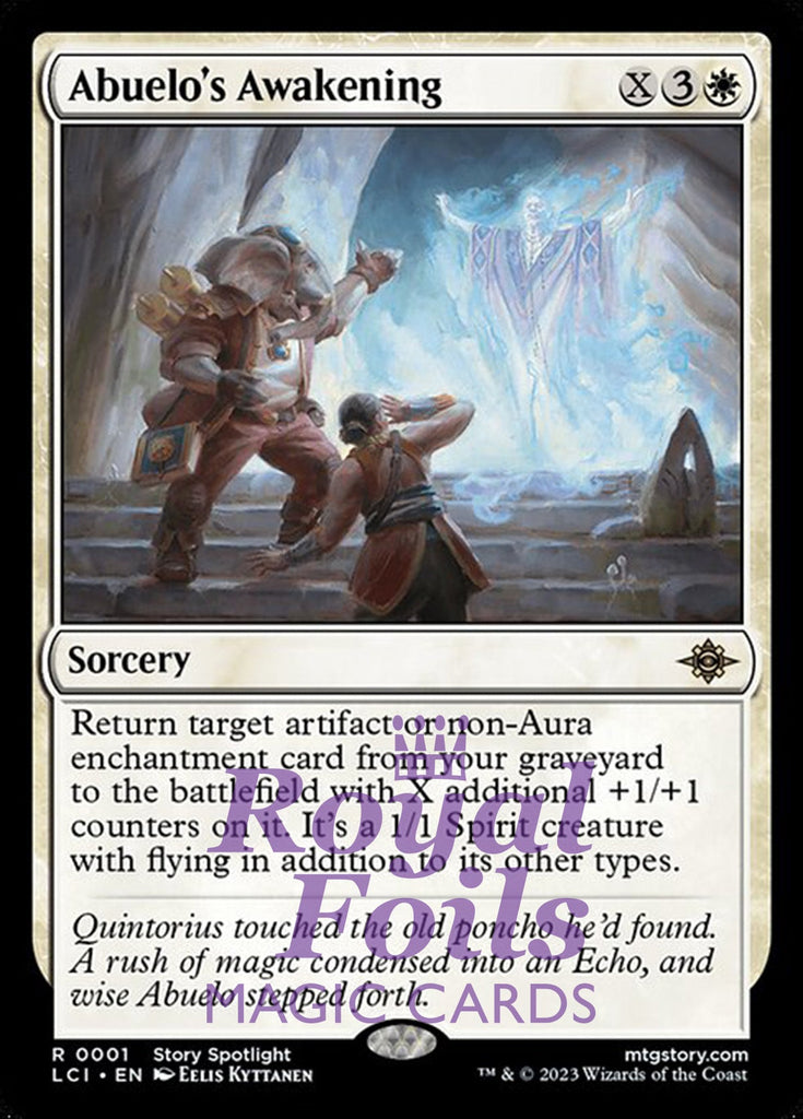 Abuelo's Awakening 2x FOIL Lost Caverns of Ixilan MTG LCI Rare MINT white