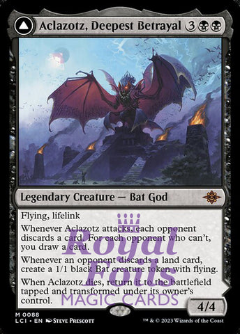 Aclazotz, Deepest Betrayal // Temple of the Dead 1x FOIL MTG LCI Mythic MINT black