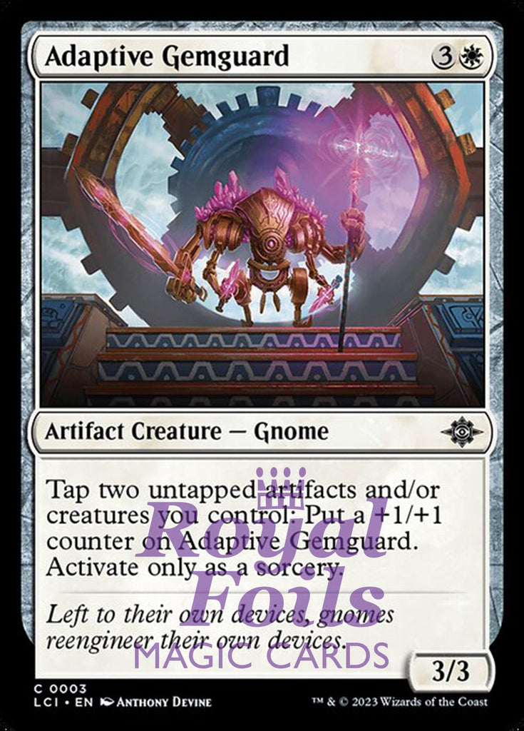 Adaptive Gemguard 4x FOIL Lost Caverns of Ixalan MTG LCI Common MINT white