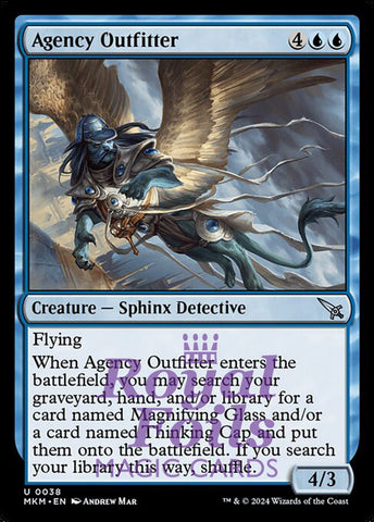 Agency Outfitter 4x FOIL MTG Murders at Karlov Manor MKM Uncommon MINT blue