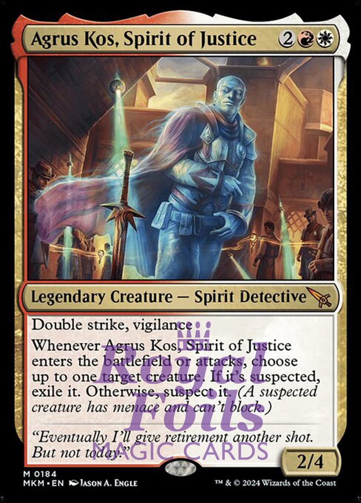 Agrus Kos, Spirit of Justice 1x FOIL MTG Murders at Karlov Manor MKM Mythic MINT red